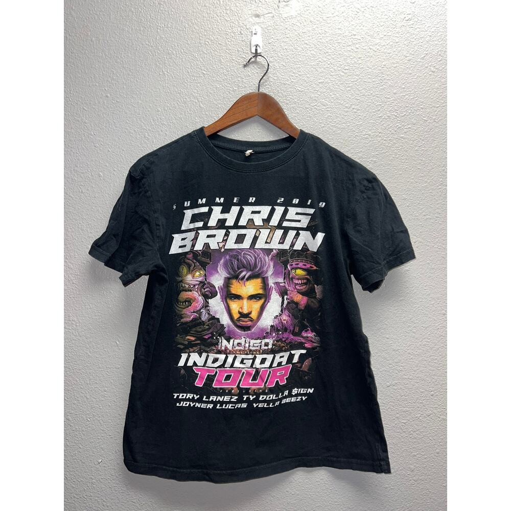Chris Brown Tour Shirt Indigort Concert Tory Lanez Ty $ Joyner Lucas Tee Small